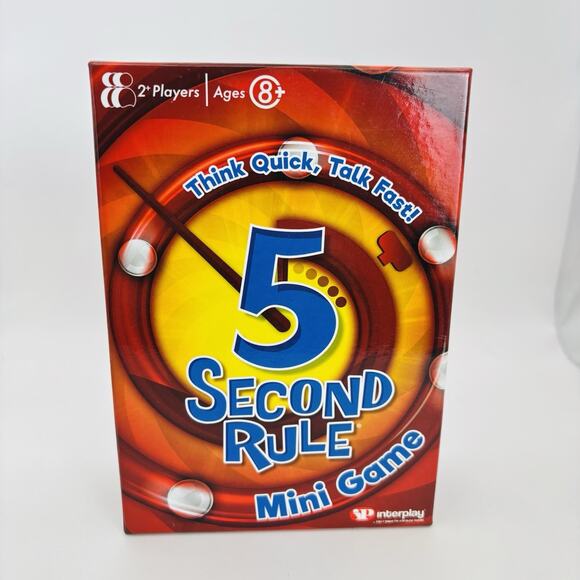 PlayMonster - 5 Second Rule Mini Game. New In Open Box. Sealed Cards. - Picture 11 of 11